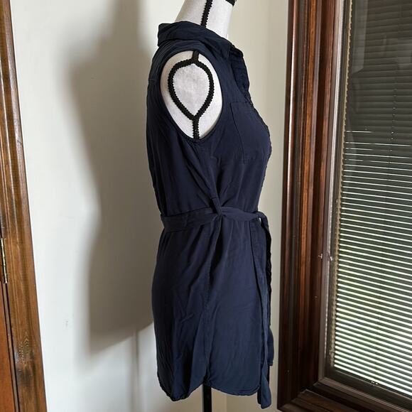 MOTF | Navy Blue Button Down Dress Size XS - Picture 4 of 11